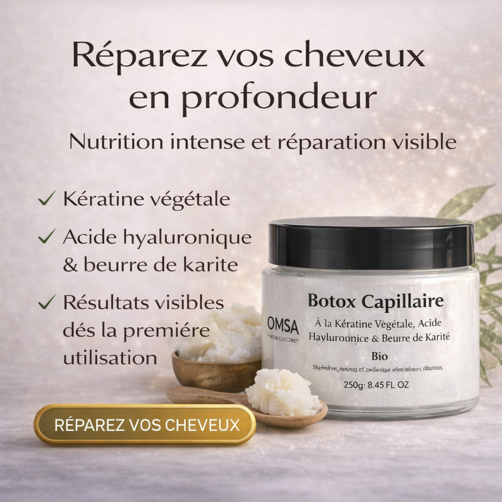 Botox Capillaire OMSA – Masque Reconstituant à la Kératine & Extraits de Plantes