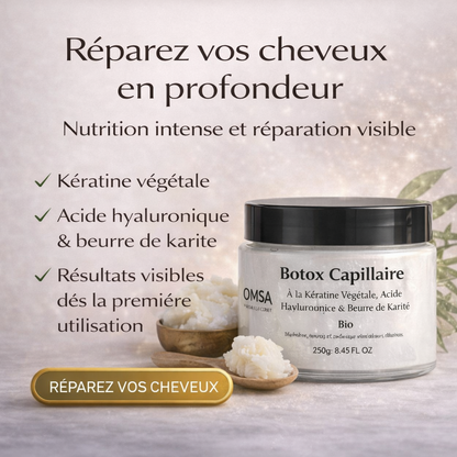Botox Capillaire OMSA – Masque Reconstituant à la Kératine & Extraits de Plantes