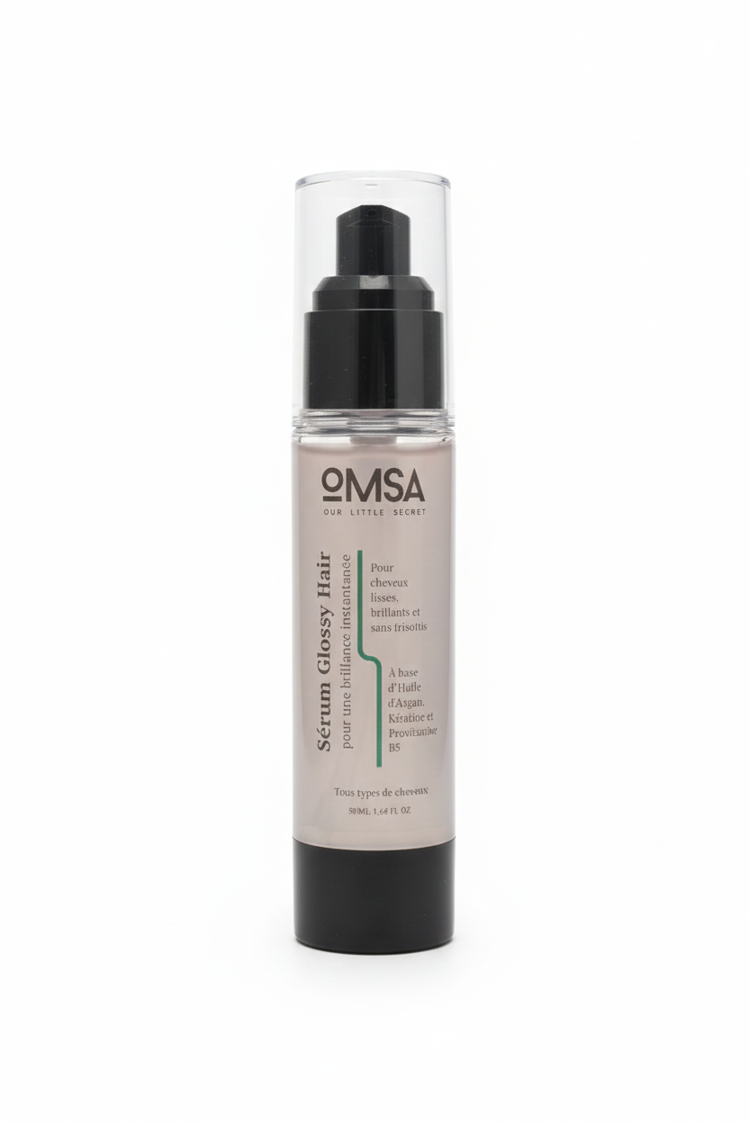 Sérum Glossy Hair OMSA – Éclat Miroir & Finition Soyeuse