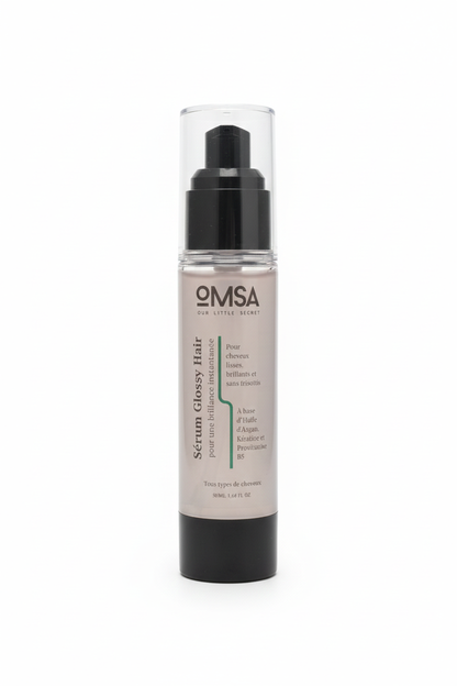 Sérum Glossy Hair OMSA – Éclat Miroir & Finition Soyeuse