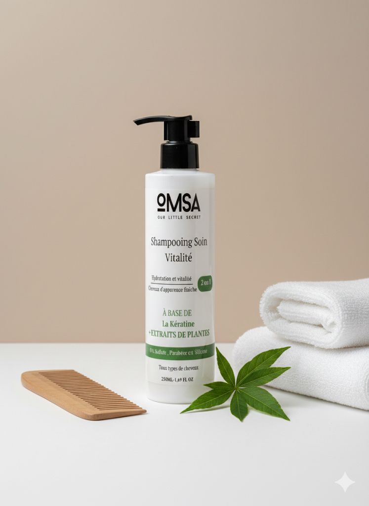 Shampooing Soin Vitalité à la Kératine – OMSA
