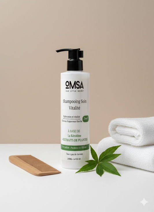 Shampooing Soin Vitalité à la Kératine – OMSA
